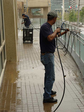 Pressure-washing-downtown-a